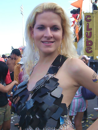 Nikki With The Trannies On The Streets Of Rio De Janeiro