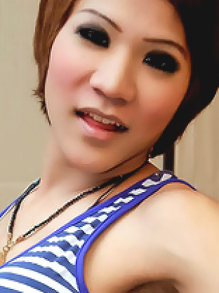 Spunky Ladyboy Shoots Mammoth Amount Of Jism